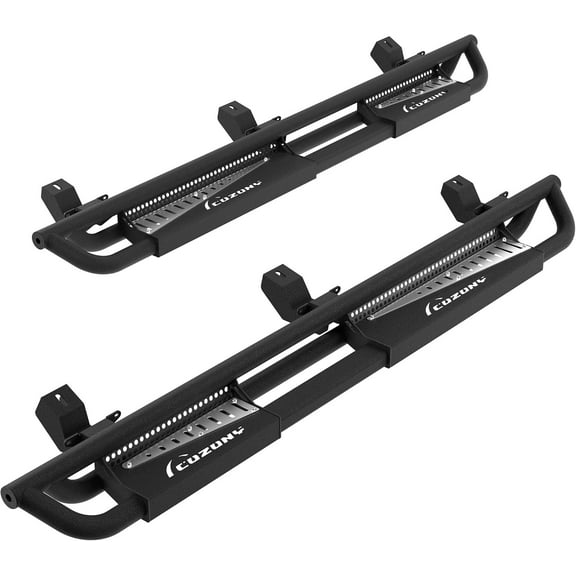 AOILE 6 inch Running Boards for 2007-2018 Chevy Silverado/GMC Sierra 1500 Crew Cab, 2007-2019 2500HD 3500HD, Side Step Nerf Bars, Black