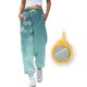 thumbnail image 2 of Gibobby pantalones de mujer Mujer Otoño e Invierno Casual moda Navidad divertido impreso cintura elástica pantalones deportivos pantalones casuales (Verde, M), 2 of 5