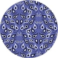 thumbnail image 1 of Ahgly Company Machine Washable Indoor Square Transitional Sky Blue Area Rugs, 3' Square, 1 of 7