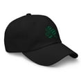 thumbnail image 2 of 3 Leaf USA-Irish Clover Hat, Dad Hat, Lucky Irish Hat, Embroidered 3 Leaf Clover Hat, Irish American Hat, St. Patrick's Day Hat (Black), 2 of 3