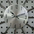 thumbnail image 2 of Frcolor Spoon Fork Wall Clock for Kitchen Dining Room Decoration (Silver), 2 of 2
