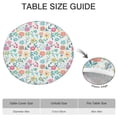thumbnail image 6 of Pioneer Flower Floral Print Pattern Round Fitted Tablecloth with Elastic Edge,Dining Table Cover Waterproof,Outdoor Round Tablecloth for Camping,Dining,Indoor and Outdoor, 6 of 7