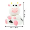 thumbnail image 3 of 5pcs Adorable Creative Miniature Figurines Mini Cows Figurines for Fairy Gardens Home, 3 of 6