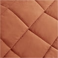 thumbnail image 5 of JERFIT Orange Twin Size Down Alternative Blanket with Satin Trim | Hypoallergenic Summer Weight Microfiber Comforter, Machine Washable, OEKO-TEX Certified, 5 of 10