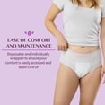 thumbnail image 4 of Organyc Certified Organic Cotton Disposable Period Underwear for Sensitive Skin 12 Hours Complete Protection Size L/XL 4 Count, 4 of 7