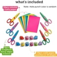 thumbnail image 5 of Chenfeng 26 Pcs Craft Scissors Kit, Hole Punch Set, 6 Decorative Edge Scissors, 10 Shape Punches, 5 of 9