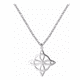 thumbnail image 2 of Collar Y Pulsera Celta Nudo De Bruja Acero Inoxidable plata, 2 of 5
