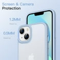 thumbnail image 5 of JETech Matte Case for iPhone 13 Mini 5.4-Inch, Shockproof Military Grade Drop Protection, Frosted Translucent Back Phone Cover, Anti-Fingerprint (Sky Blue), 5 of 6