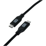 Blackweb 3-Foot Sync & Charge Cable, Durable Double-Braided Design to Prevent Knots