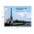 Ckraxd 2025 World Scenery Wall Calendar Bilingual EnglishChinese