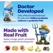 The Smurfs Prebiotic and Probiotic Gummies for Kids, Digestion and Immune Support, 40 Count