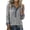 Gray |#4, variant on Polo Sweater Women Denim Patchwork Sweatshirt Splicing Knit Long Sleeve Button Up Shirts Lightweight Western Sweaters (Black,S)