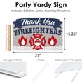 thumbnail image 6 of Big Dot of Happiness Thank You Firefighters - First Responders Appreciation Yard Sign Lawn Decorations - Party Yardy Sign, 6 of 8