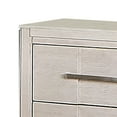 thumbnail image 2 of Varos 24 Inch Wood Nightstand, 2 Drawers, Nickel Bar Handles, Crisp White, 2 of 5