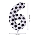 thumbnail image 2 of 40in Black And White Soccer Ball Number 6 Football Balloon Large Digit 6 | Suitable For Birthday Soccer Themed Party Decorations, 2 of 9
