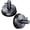 Black, variant on Set Of 2 Strong Suction Cup Hooks Waterproof Wall Mounted Hooks for Bathroom