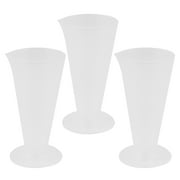 Uxcell 50mL Plastic Conical Beaker Lab Graduated Measuring Cylinder Cup 3 Pcs