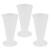 Uxcell 50mL Plastic Conical Beaker Lab Graduated Measuring Cylinder Cup 3 Pcs