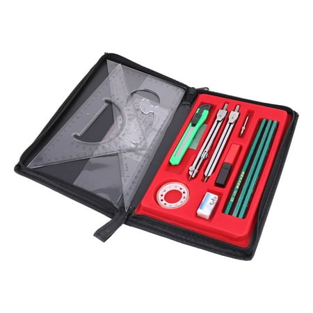 Students Mapper Mechanical Compass Plotter Combination Drawing Tools Set 16 in 1