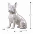 thumbnail image 2 of Hi-Line Gift Ltd. 10" H French Bulldog Statue in White Home Decor Indoor Use Only, 2 of 7