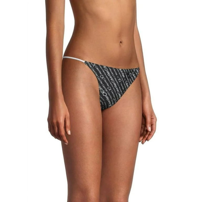 Brazilian bikini bottom black calvin klein sales