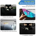 thumbnail image 2 of GZHJMY Watercolor Paint Car Windshield Sun Shade Foldable Sun Shield Shade for Blocks UV Rays Protector-Keeps Your Vehicle Cool for Most Sedans SUV Truck,55"x27.6", 2 of 7
