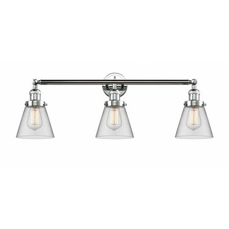 

Innovations Lighting - Cone - 3 Light Bath Vanity In Industrial Style-11 Inches