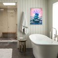 thumbnail image 5 of Zen Canvas Wall Decor Spa Stone Wall Art Lotus Blossom Picture Prints Purple Flower Painting Yoga Meditation Room Decor Frame (11.00"&nbsp;x&nbsp;14.00", Zen 2), 5 of 6