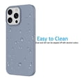 thumbnail image 5 of Apple iPhone 16 Pro Max Shockproof Silicone Case, Rugged Soft Gel Rubber Cover, Ultra Slim Anti-Scratch Design with Microfiber Lining, Protective Phone Case for iPhone 16 Pro Max-Gray, 5 of 7