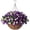 Purple Edge, variant on Artificial Fake Hanging Flowers with Basket, Faux Silk Morning Glory Flower Arrangement for Spring Summer Decor, Hanging Plant for Patio Garden Porch Outdoor Decor