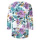 thumbnail image 5 of Xuyuer Womens Plus Size Fashion Non Positioning Printed Tops V Neck T Shirts 3/4 Sleeve Blouse Summer Casual Tees S-3X, 5 of 6