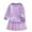 Purple, variant on Jamsmile Toddler Girls Dress Summer Solid Color Hooded Sweatshirts Style Cute Casual Dresses Children Girls Pullovers Dress