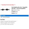 thumbnail image 2 of Front Stabilizer Bar Link - Compatible with 2007 - 2018 Lincoln Navigator 2008 2009 2010 2011 2012 2013 2014 2015 2016 2017, 2 of 2