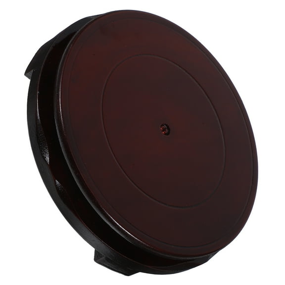 SOPOTUTU Adjustable Height Rotatable Faux Wood Plant Stand Brown - Indoor Outdoor Flower Pot Holder