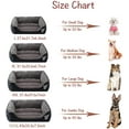 thumbnail image 3 of BODISEINT Dog Bed, Rectangle Pet Bed for Medium Large Dog Senior Breeds, Washable Orthopedic Dog Bed Plush Warming Bolster Bed Thickened Dog Sofa Pet Couch, 3 of 7