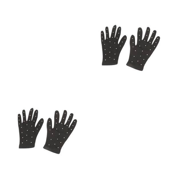 Guantes de muñeca Qarigey para patinaje artístico Negro L 2piezas
