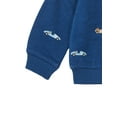 thumbnail image 6 of Wonderluxe Baby Boys' Long Sleeve Fleece Sweatshirt and Jogger, 3-Piece Set, Sizes 0-3M-24M, 6 of 13