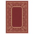 thumbnail image 2 of Safavieh Courtyard Collection Square Area Rug, Natural and Chocolate, 6'7' Square, Indoor/Outdoor, 0.35'H, 2 of 4