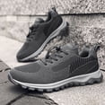 thumbnail image 4 of Zapatos Para Correr Zapatos casuales unisex Cordones elásticos transpirables para deportes al aire libre (42 gris) Likrtyny Para Estrenar, 4 of 7