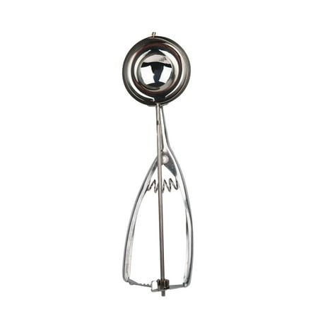 

Kitchen Ice Cream Mash Potato Scoop Stainless Steel Spoon Spring Handle Kitchen