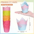 thumbnail image 2 of 200Pcs Bicolor Gradient Tulip Cupcake Liners Greaseproof Muffin Baking Liners Spring Easter Tulip Cupcake Wrappers for Bridal Shower Wedding Birthday Party Decor, 2 of 4