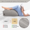 thumbnail image 5 of SAHEYER Inflatable Leg Pillow,  Portable Wedge Shaped Pillow ,Improves Circulation and Reduces Swelling, Suitable for Sleep, Pregnancy, Surgery, and Injury Recovery 25 x 20 x 9.5 inches, 0.99 Ib(Gray), 5 of 9