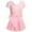 a-Pink292131, variant on VNKIDY Girls Dress Kids Ballet Dance Short Sleeve Dress Solid Color Stretchy Top Sheer Skirt Bow Detail Dress For Dance Practices Cheerful Festive Occasions Classic Dress