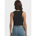 thumbnail image 2 of Womens Sleeveless Crew Neck Tank Tops Fashion Summer Casual Basic Slim Fit Racerback Top Shirt Blouses, 2 of 6