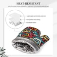 thumbnail image 4 of Honeii Geometry patten Oven Mitts and Pot Holders Sets, Baker Oven Mitts, Mittens for Kitchen Decor, Baking Lover over Gloves Gifts, 4 of 7