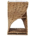 thumbnail image 4 of Water Hyacinth Accent Table, Natural Woven End Table with Shelves, Small Side Table for Living Room, Coastal Farmhouse Decor, 14.25" W x 22.75" H, 4 of 8
