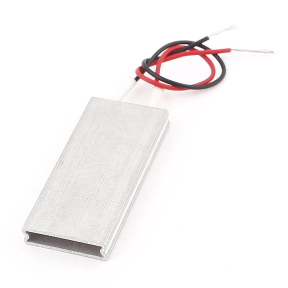 Unique Bargains Aluminum PTC Heater Thermostat Constant Temperature 50x20x5mm 12V 60C 3-8W