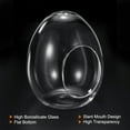 thumbnail image 3 of Globe Terrarium Air Plant Planter, 6 Inch Egg Shaped High Borosilicate Glass Table Decorations, Clear, 3 of 5