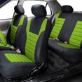 thumbnail image 2 of FH Group Universal Fit Car Seat Covers for SUV, VAN Sedan 3D Air Mesh -  3 Row Full Set Green, 2 of 8