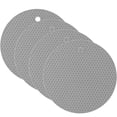 thumbnail image 1 of Soporte para ollas y manoplas para horno resistentes al calor de silicona,Salvamanteles para platos calientes,Almohadillas calientes de goma en forma de panal para encimera,Esteras multiusos y, 1 of 5